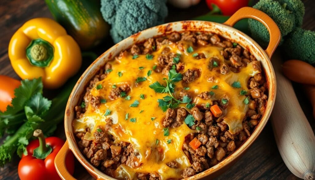 keto ground beef casserole