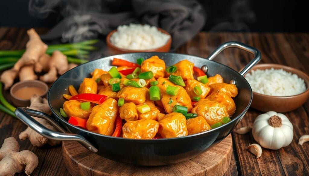 stir-fry ginger chicken