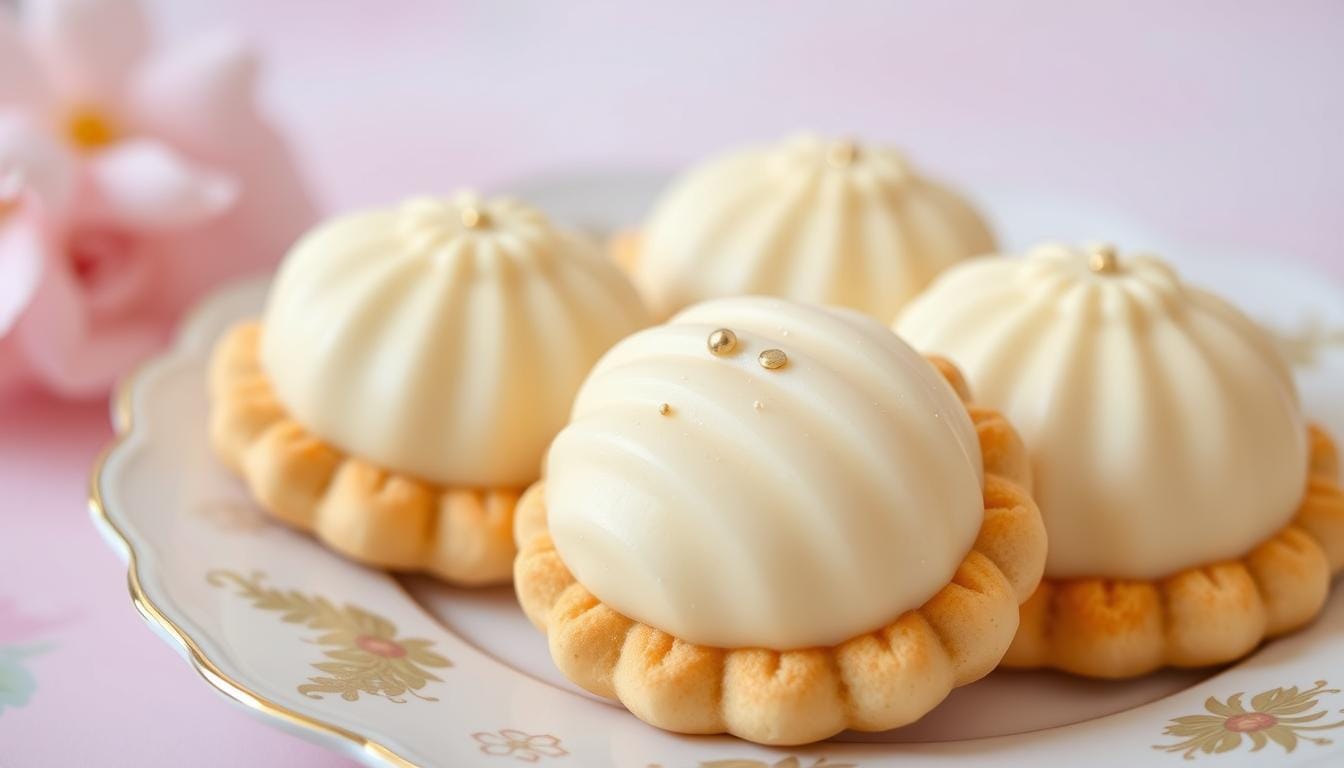 Luxury Madeleine Cookies with Cream Shell Shape