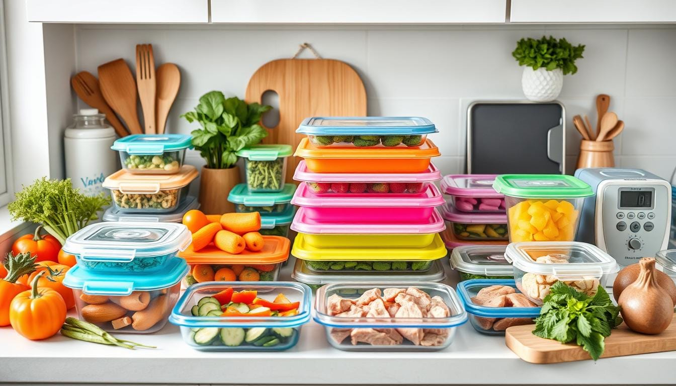 Meal Prep Containers and Kitchen Tools