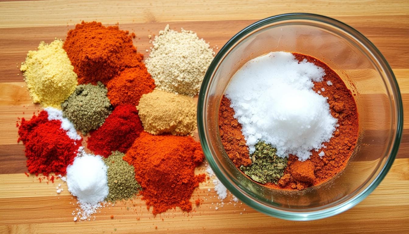 Mixing Enchilada Seasoning Ingredients