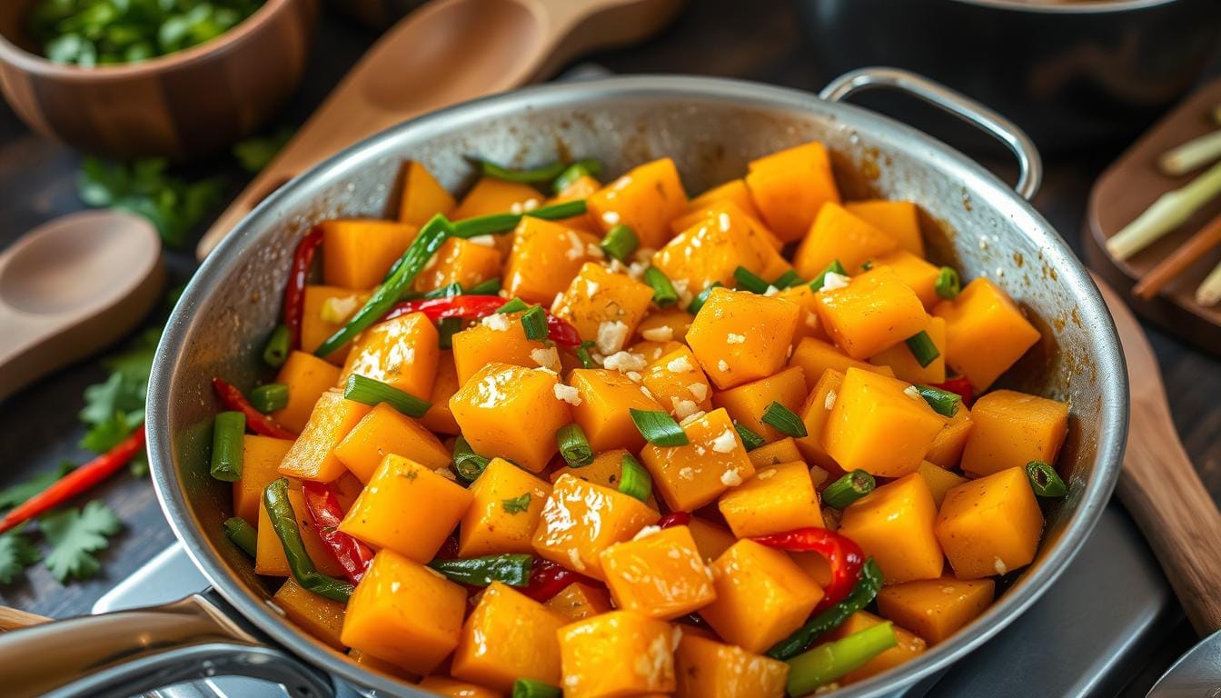 Vegan Kabocha Squash Stir-Fry